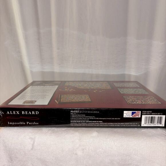 Alex Beard Impossible Puzzles “Abstract” ~ 315 piece Jigsaw Puzzle #8791 NEW - Picture 5 of 5